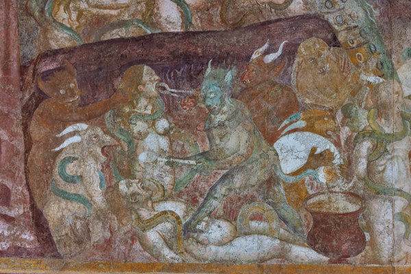 Pisa, Monumental Cemetery: “Hell”. Frescoes by Buonamico Buffalmacco, 1336/1341.
Detail with the
