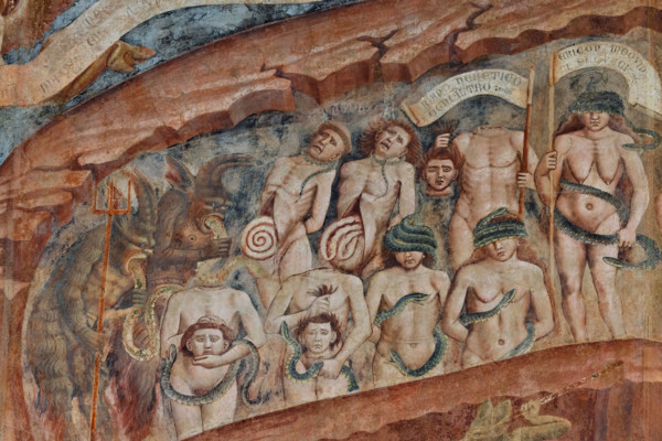 Pisa, Monumental Cemetery: “Hell”. Frescoes by Buonamico Buffalmacco, 1336/1341.
Detail showing