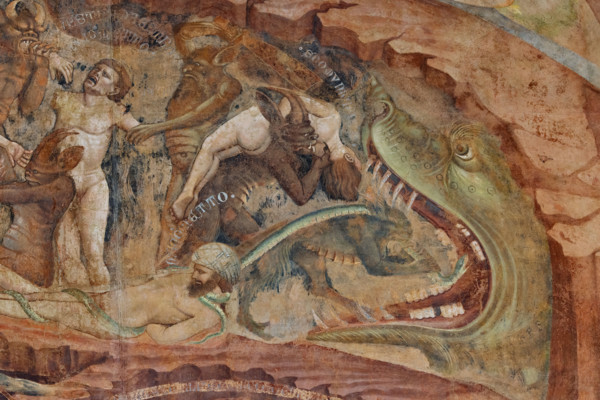 Pisa, Monumental Cemetery: “Hell”. Frescoes by Buonamico Buffalmacco, 1336/1341.
Detail with the