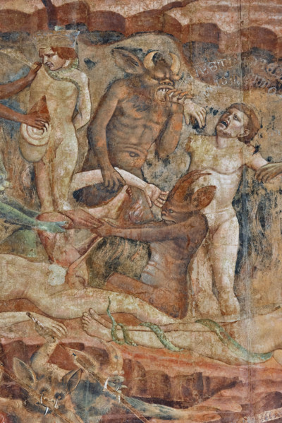 Pisa, Monumental Cemetery: “Hell”. Frescoes by Buonamico Buffalmacco, 1336/1341.
Detail with the