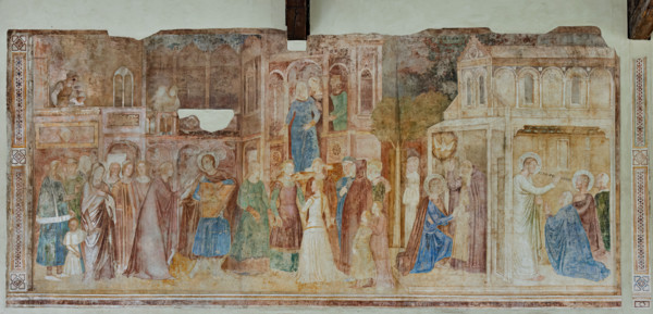 Pisa, Monumental Cemetery: 
“Conversion of Saint Ranieri”, fresco by Andrea di Bonaiuto,