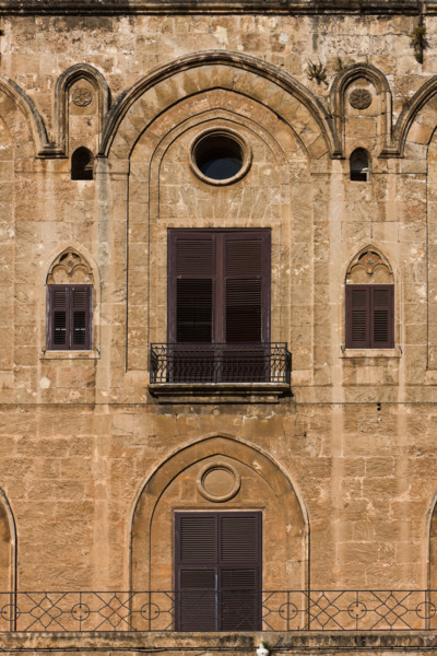 Palermo, Palazzo Reale o Palazzo dei Normanni: prospetto Nord-orientale della Torre Pisana.