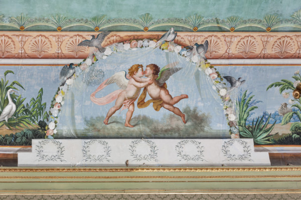 Palermo, Palazzo Reale o Palazzo dei Normanni, Appartamento Reale, Sala   degli Uccell, volta