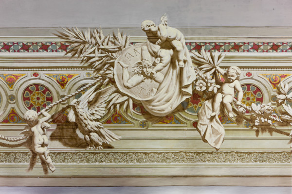 Palermo, Palazzo Reale o Palazzo dei Normanni, Appartamento Reale, Sala dei Viceré: fregi