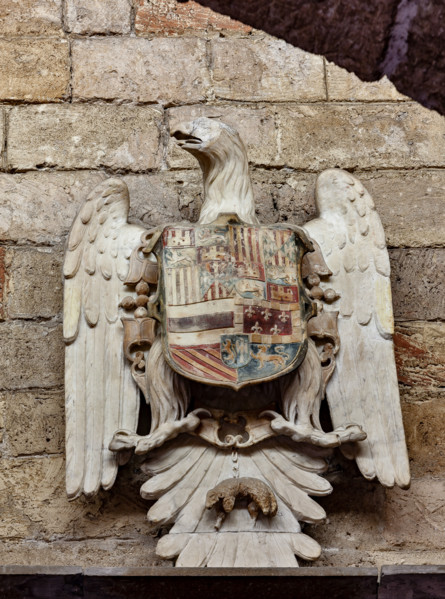 Palermo, Palazzo Reale o Palazzo dei Normanni, Torre Joharia, Sala dei Venti: scultura che