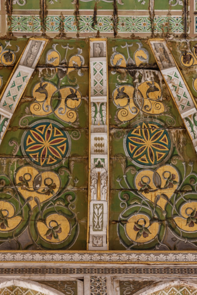 Palermo, Palazzo Reale o Palazzo dei Normanni, Torre Joharia, Sala dei Venti: cuspide lignea con al