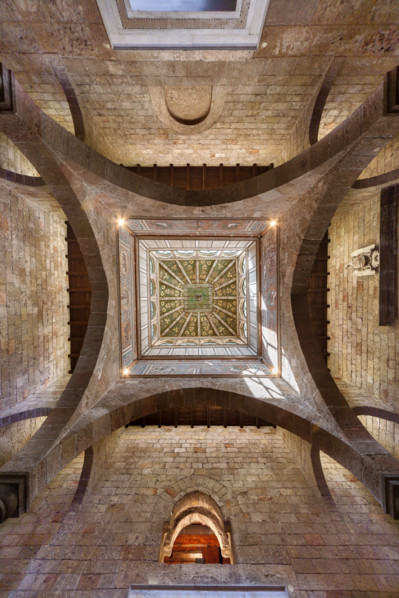 Palermo, Palazzo Reale o Palazzo dei Normanni, Torre Joharia, Sala dei Venti: cuspide lignea con al