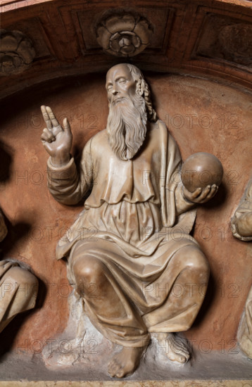 Modena, Duomo, interno, navata destra: monumento funerario dedicato a Francesco Molza; di