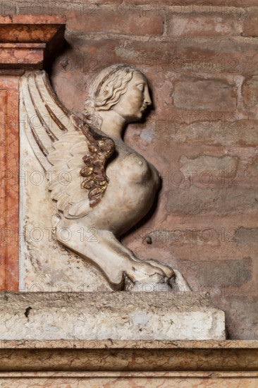 Modena, Duomo, interno, navata destra: monumento funerario dedicato a Francesco Molza; di