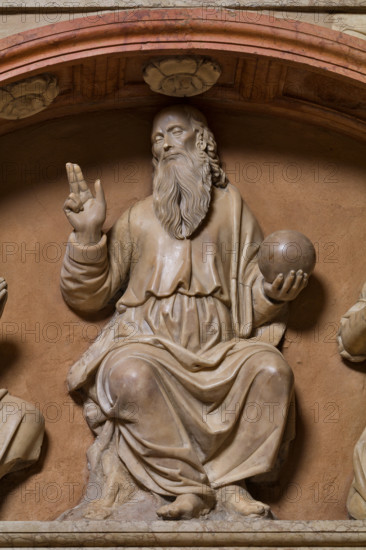 Modena, Duomo, interno, navata destra: monumento funerario dedicato a Francesco Molza; di
