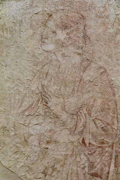Pisa, Museo delle sinopie:
“Annunciazione”, sinopia di Benozzo Gozzoli, preparatoria agli