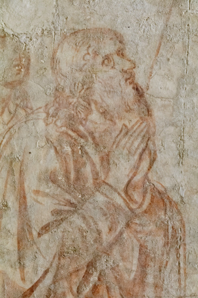 Pisa, Museo delle sinopie:
“La verga di Aronne e il serpente di bronzo”, sinopia di Benozzo