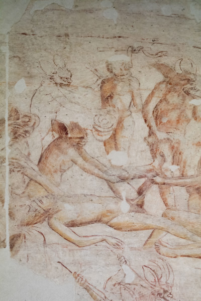 Pisa, Museo delle sinopie:
“Inferno”.  Sinopia preparatoria degli affreschi di Buonamico