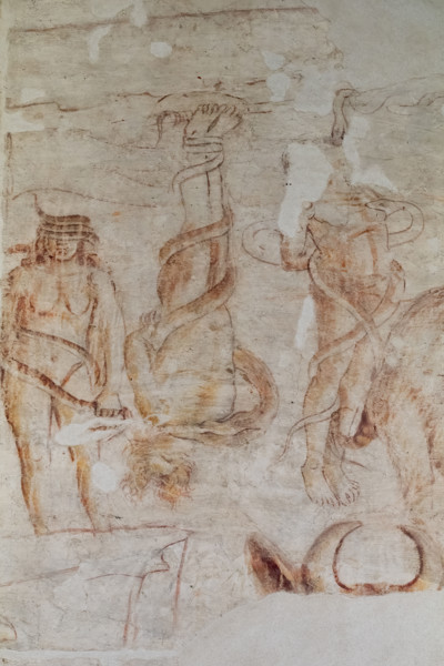 Pisa, Museo delle sinopie:
“Inferno”.  Sinopia preparatoria degli affreschi di Buonamico