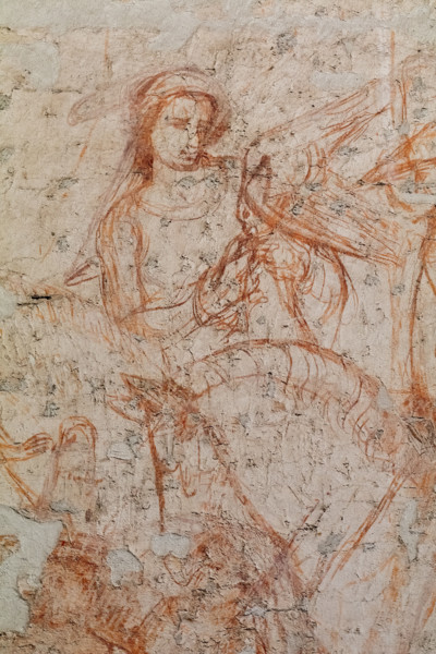 Pisa, Museo delle sinopie: ”Trionfo della Morte”, sinopia preparatoria agli affreschi di Buonamico