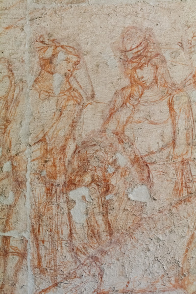 Pisa, Museo delle sinopie: ”Trionfo della Morte”, sinopia preparatoria agli affreschi di Buonamico