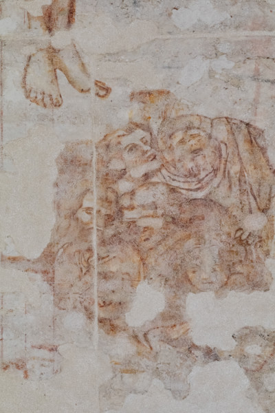 Pisa, Museo delle sinopie:  sinopia preparatoria dell’affresco “Crocifissione”, di Francesco Traini