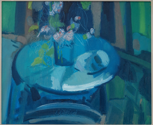 Collezione Assicoop Unipol, inv. n°890;
Gianni Valieri (1928-2017);  “Natura morta”; olio su tela,