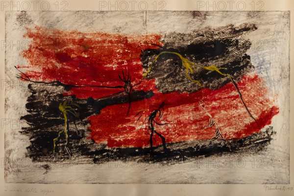 Collezione Assicoop Unipol, inv. n°920: Pompeo Vecchiati (1911 - 1985); “I nidi delle seppie”