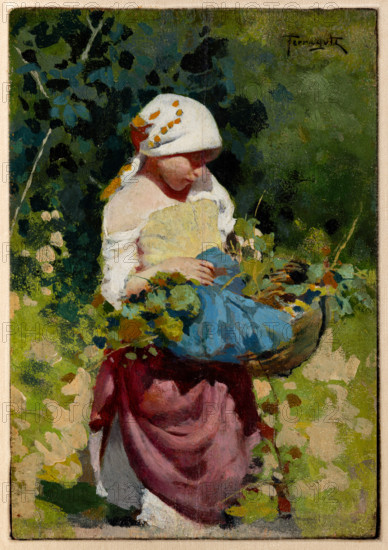 Collezione Assicoop Unipol, inv. n° 928: 
Arnaldo Ferraguti (Ferrara,1862 - 1925); “Contadinella”