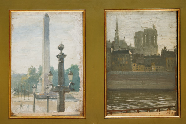 Collezione Assicoop Unipol, inv. n°967: 
Mario Vellani Marchi (1895 - 1979); “Scorci di Parigi”