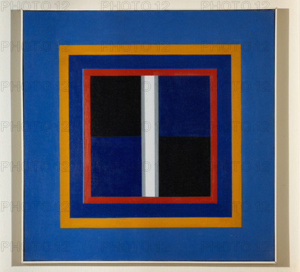 Collezione Assicoop Unipol, inv. n° 970: 
Mauro Reggiani (1897 - 1980); “Composizione N° 2”, (olio