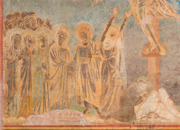 Assisi, Basilica superiore di San Francesco, transetto meridionale, parete est, Crocifissione: