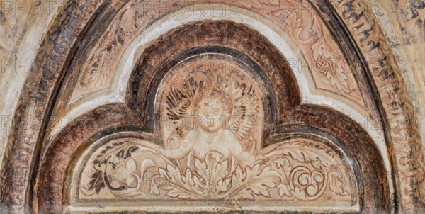 Assisi, Basilica superiore di San Francesco, transetto meridionale, parete ovest: “angelo