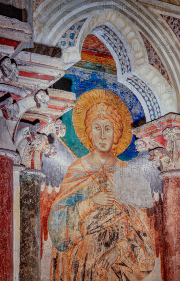 Assisi, Basilica superiore di San Francesco, transetto meridionale, parete ovest, registro mediano:
