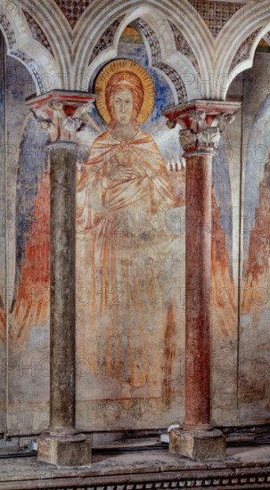 Assisi, Basilica superiore di San Francesco, transetto meridionale, parete ovest, registro mediano: