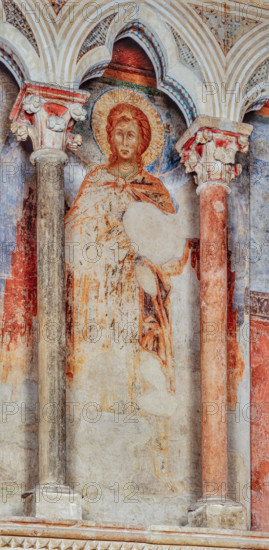 Assisi, Basilica superiore di San Francesco, transetto meridionale, parete ovest, registro mediano: