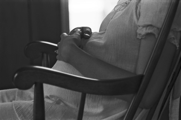 Pregnant Woman With Hands on Belly