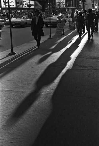Streetscene and Shadows, Chicago, Illinois, USA