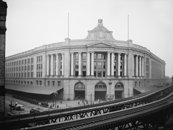 South Terminal Station, Boston, Massachusetts, USA, Detroit Publishing Company, 1904