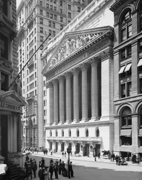 New York Stock Exchange, New York City, New York, USA, Detroit Publishing Company, 1904