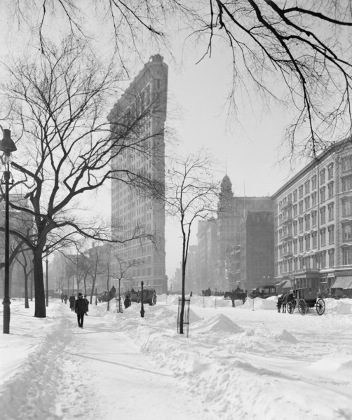 Flatiron Building After Snow Storm, New York City, New York, USA,Detroit Publishing Company, 1905
