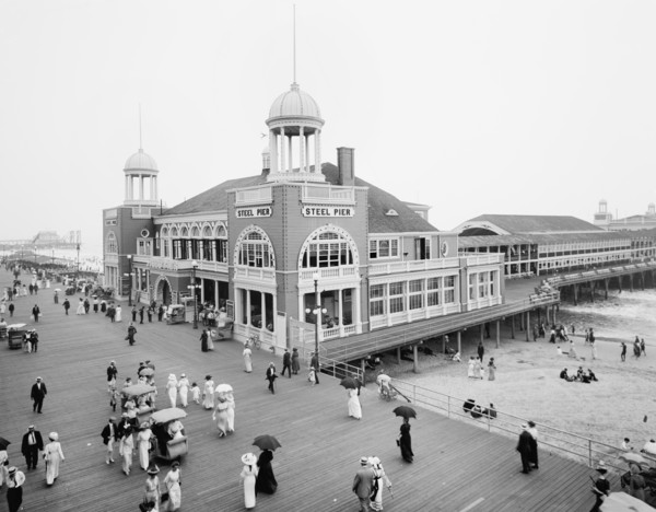 Steel Pier, Atlantic City, New Jersey, USA, Detroit Publishing Company, 1915