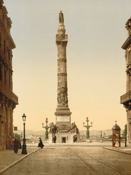 Congress Column, Brussels, Belgium, Photochrome Print, Detroit Publishing Company, 1900