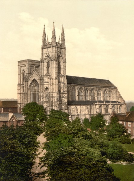 Priory Church, Bridlington, Yorkshire, England, Photochrome Print, Detroit Publishing Company, 1900