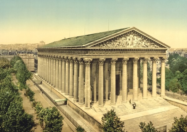 La Madeleine, Paris, France, Photochrome Print, Detroit Publishing Company, 1900