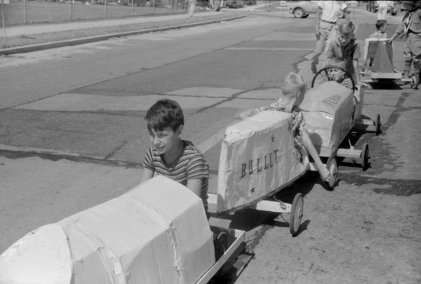 Entrants in Soapbox Auto Race During July 4th Celebration, Salisbury, Maryland, USA, Jack Delano for Farm Security Administration, July 1940