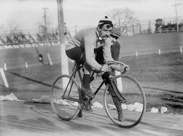 Leon Georget, French Racing Cyclist, Portrait, Bain News Service, 1909