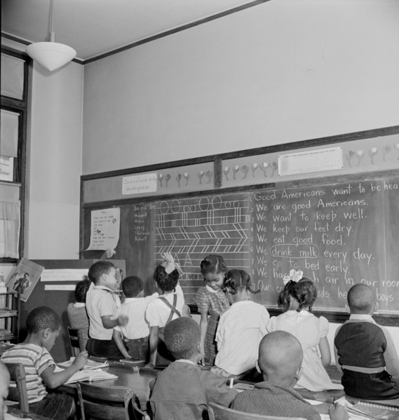 Students in Elementary School Classroom, Washington DC, USA, Marjorie Collins for Farm Security Administration, March 1942
