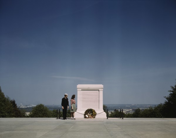 Sailor and Young Woman at Tomb of Unknown Soldier, Washington DC, USA, John Collier for Office of War Information, May 1943