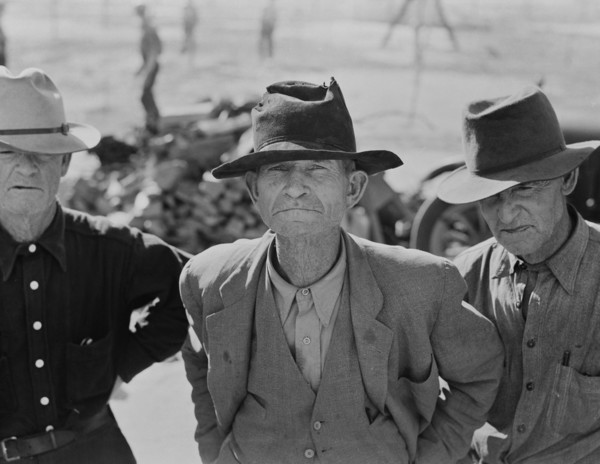 Elderly Ex-Tenant Farmers on Relief Grant, Imperial Valley, California, USA, Dorothea Lange for Farm Security Administration, March 1937