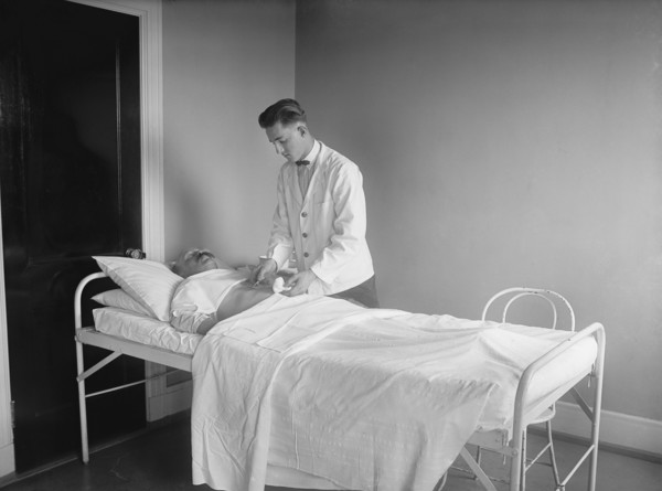 Patient Being Prepped for Surgery, USA, National Photo Company, 1922