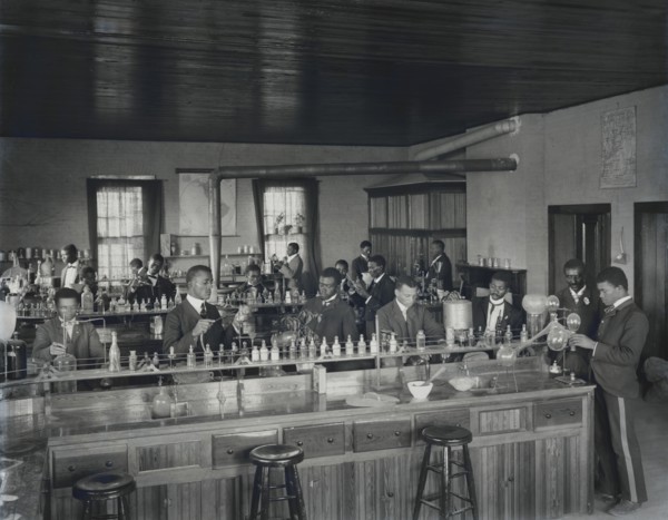 Students in Chemistry Class, Tuskegee Institute, Tuskegee, Alabama, USA, by Frances Benjamin Johnson, 1902