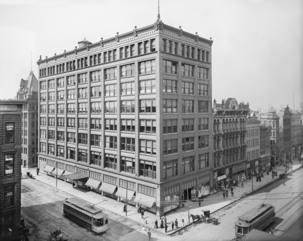 Ayres Building, Indianapolis, Indiana, USA, Detroit Publishing Company, 1910