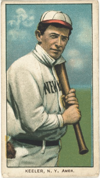Willie Keeler, Baseball Player, New York Highlanders, Portrait, Baseball Card, 1910