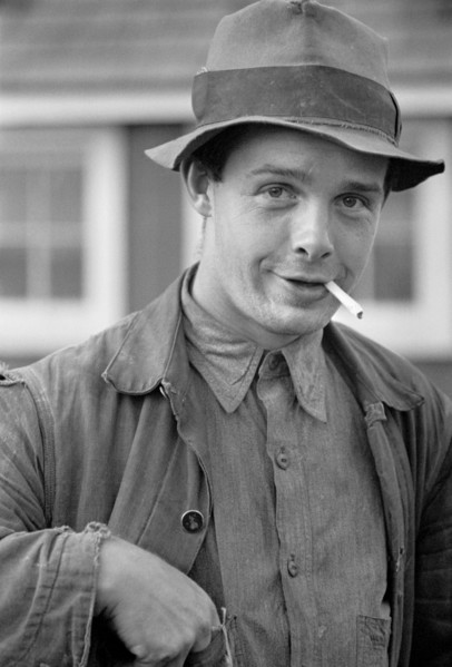 U.S. Grant Hallett, Resettled Tenant Farmer, Tompkins County, New York, USA, Arthur Rothstein for U.S. Resettlement Administration, September 1937